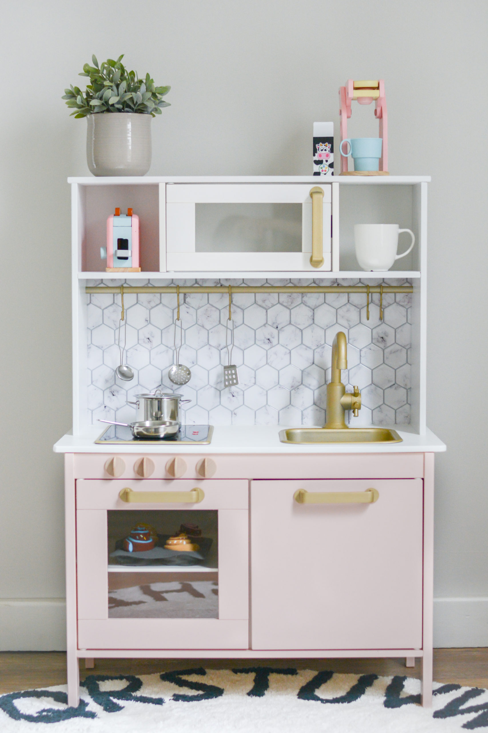 IKEA Play Kitchen DIY - Design Ideas - therosewoodhome.com